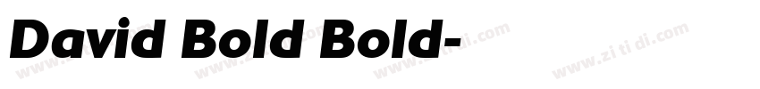 David Bold Bold字体转换